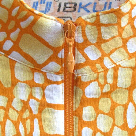 Ibkul 1/4 Zip Pullover Top Womens Size M Orange Alligator Golf Tennis Pickleball - Picture 3 of 9